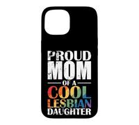 Carcasa para iPhone 15 Orgullosa mamá de una Fresca Lesbiana Hija