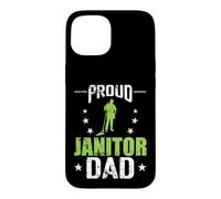 Carcasa para iPhone 15 Orgulloso Conserje papá Limpiador custodio