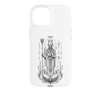 Carcasa para iPhone 15 Osiris Afterlife King Antiguo Egipto Monocromo Mito Arte