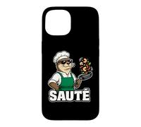 Carcasa para iPhone 15 Otter Chef Salteado Cocinando Gráfico Animal