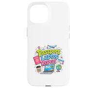 Carcasa para iPhone 15 Pasaporte Laptop Repeat Travel Work Lifestyle Design