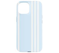 Carcasa para iPhone 15 Pastel Blue Vertical Striped Pattern Cool Lines