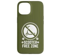 Carcasa para iPhone 15 Patinador Divertido del Parque de Patinaje Scooter Free Zone