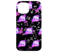 Carcasa para iPhone 15 Patrón de Calavera de Galaxia, Rosas, Pastel, gótico, diseño estético