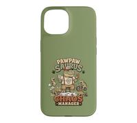 Carcasa para iPhone 15 Pawpaw Saurus Chaos Manager Abuelo Papá Broma Vintage