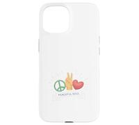 Carcasa para iPhone 15 Peaceful Soul Peace Sign Hand Gesture Love Graphic Nature