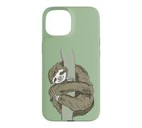 Carcasa para iPhone 15 Perezoso Abrazando Relajado Dormir Adolescente Cansado Perezoso Lento