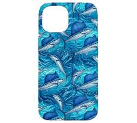 Carcasa para iPhone 15 Pez Vela Azul Marlin Pesca Big Game Fisherman Fish Pattern