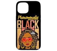 Carcasa para iPhone 15 Phenomenally Black Girl Magic Melanin Love Mujeres Niñas Mamá