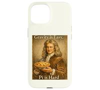 Carcasa para iPhone 15 Pi Day Gravity is Easy Pi es difícil Divertido Newton Science Pun