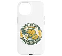 Carcasa para iPhone 15 Pickleball Divertido golpea la Pelota Esperanza para el Mejor Capibara