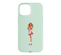 Carcasa para iPhone 15 Pin Up Girl Bastante Morena Patines Patines Piernas