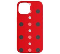 Carcasa para iPhone 15 Pink & Red Black Polka Dot Ladybug Cute Lady Bug Polka Dots