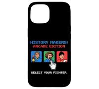 Carcasa para iPhone 15 Pixel Art de 8 bits para Jugadores Retro de History Makers Arcade Edition