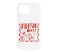 Carcasa para iPhone 15 Pizza Satan Fresh Hell Satan Occult Satanic Lucifer