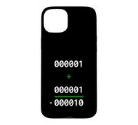 Carcasa para iPhone 15 Plus 1+1=10 Binario Matemáticas Broma Programador Humor