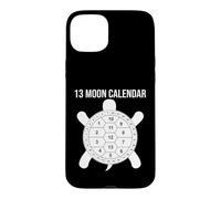 Carcasa para iPhone 15 Plus 13 Moon Turtle Lunar Calendario Naturaleza Diseño Shell