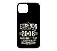 Carcasa para iPhone 15 Plus 20 Cumpleaños Hombre Regalo Vintage Año 2006