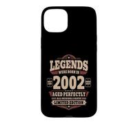 Carcasa para iPhone 15 Plus 24 Cumpleaños Hombre Regalo Vintage Año 2002