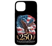 Carcasa para iPhone 15 Plus 250 Years One Nation Under God - Eagle 1776 Faith American