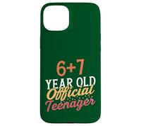 Carcasa para iPhone 15 Plus 6 7 Meme Diseño de cumpleaños número 13 Ahora Soy Oficialmente un Adolescente