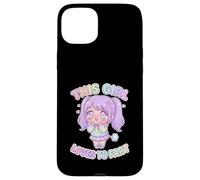 Carcasa para iPhone 15 Plus A Esta Chica le Encanta tirarse un Pedo Divertido Humor Anime Kawaii