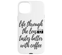 Carcasa para iPhone 15 Plus A Través De La Lente Sabe Mejor Arte Amante del Café