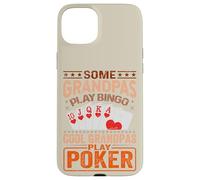 Carcasa para iPhone 15 Plus Abuelo Juegos de Cartas Jugadores de póker Casino Jugador Abuelo