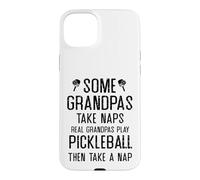 Carcasa para iPhone 15 Plus Abuelos de Verdad juegan al Pickleball, Abuelo Divertido