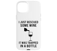 Carcasa para iPhone 15 Plus Acabo de rescatar un Poco de Vino, Estaba Atrapado en una Botella Divertido