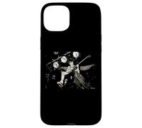 Carcasa para iPhone 15 Plus ACDC Angus Young Back Street Crawler Tour por Dick Barnatt