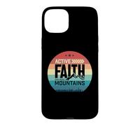 Carcasa para iPhone 15 Plus Active Faith Can Move Mountains Christian Men Women Kids