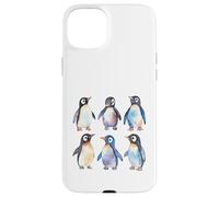 Carcasa para iPhone 15 Plus Adorable Acuarela pingüinos antárticos Fauna Arte