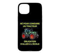 Carcasa para iPhone 15 Plus Agriculteur Fermier Agriculture Paysan Tracteur École Enfant
