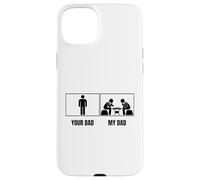 Carcasa para iPhone 15 Plus Ajedrez Jugador Tu Papá Mi Papá Hijo Hijo Divertido Ajed