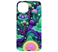 Carcasa para iPhone 15 Plus Alien Flora Surrealista Botanical Fantasy World Graphic