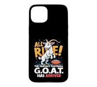 Carcasa para iPhone 15 Plus All Rise The Fantasy Football Goat Has Arrived Men Women