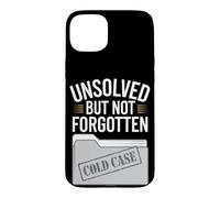 Carcasa para iPhone 15 Plus Amante del Crimen Verdadero y Amante del Misterio sin Resolver