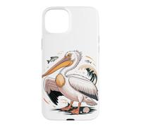 Carcasa para iPhone 15 Plus American White Pelican Sea Bird Birder