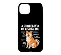 Carcasa para iPhone 15 Plus Anatomía De Un Shiba Inu - Perro Japonés Papá Perro Mamá