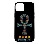 Carcasa para iPhone 15 Plus Ankh Vida Eterna Símbolo Egipcio Antiguo Patrimonio Africano