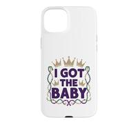 Carcasa para iPhone 15 Plus Anuncio de Embarazo We Got The Baby Revela Mardi Gras