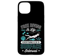 Carcasa para iPhone 15 Plus Apnea es Vida Todo lo demás es intervalo Superficial
