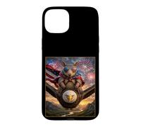 Carcasa para iPhone 15 Plus Armadillo on Bald Eagle - Gafas de Bandera Estadounidense de EE. UU