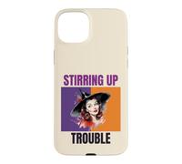 Carcasa para iPhone 15 Plus Arte Pinup Vintage de Brujas de Stirring Up Trouble