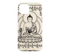 Carcasa para iPhone 15 Plus Arte Vintage de Buda Serene para Meditación y Mindfulness