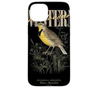 Carcasa para iPhone 15 Plus Arte Vintage de observación de Aves de Western Meadowlark Love Birds