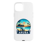 Carcasa para iPhone 15 Plus Aruba Eagle Beach Tropical Sunset Viajes Diseño