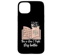Carcasa para iPhone 15 Plus Así es como Lucho mis batallas - Biblia Jesus Cross Christian