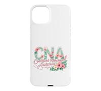 Carcasa para iPhone 15 Plus Asistente de enfermería certificada por CNA Tropical Flowers Summer Girl